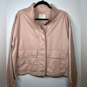 Old Navy Dusty Rose Lightweight Jacket. Cropped Blazer. Size XL.